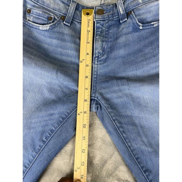 Vineyard Vines Distressed Frayed Hem Skinny Jeans‎ size 4 - Picture 4 of 7
